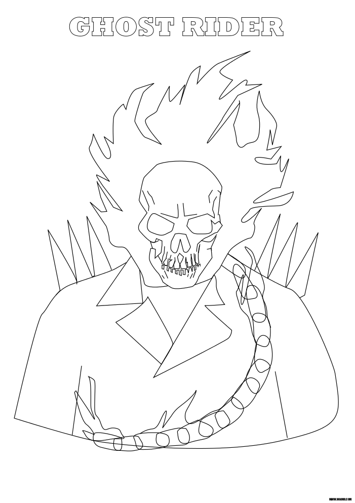 Coloriage Ghost Rider